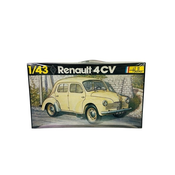 Heller Renault 4CV 4 Door Sedan Car Model 1:43 Sealed Box No. 174 Vintage Sealed - Picture 1 of 9
